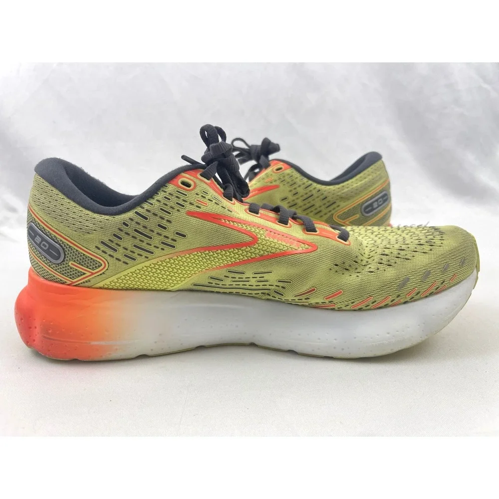 Brooks Glycerin 20 Mens Running Shoes Yellow Orange 1103821D725 Size 10 - Picture 8 of 11